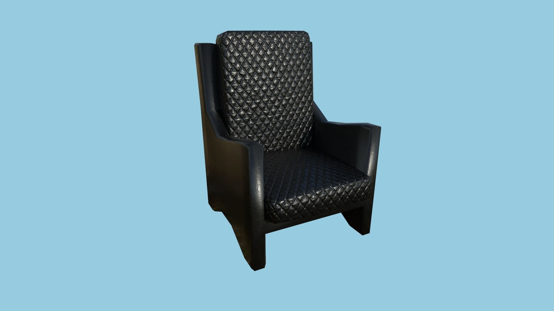 94 Armchair Low Poly - Original - Furniture Interior Design 3D Model Collection_130