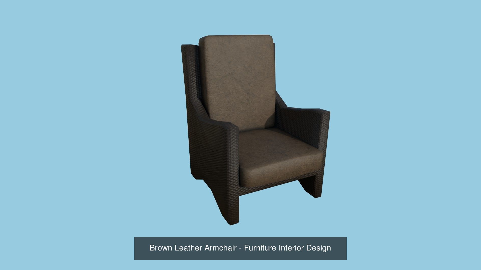 94 Armchair Low Poly - Original - Furniture Interior Design 3D Model Collection_127