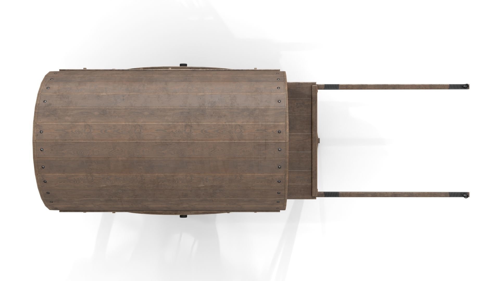 China Cargo Trolley Low-poly 3D model_4