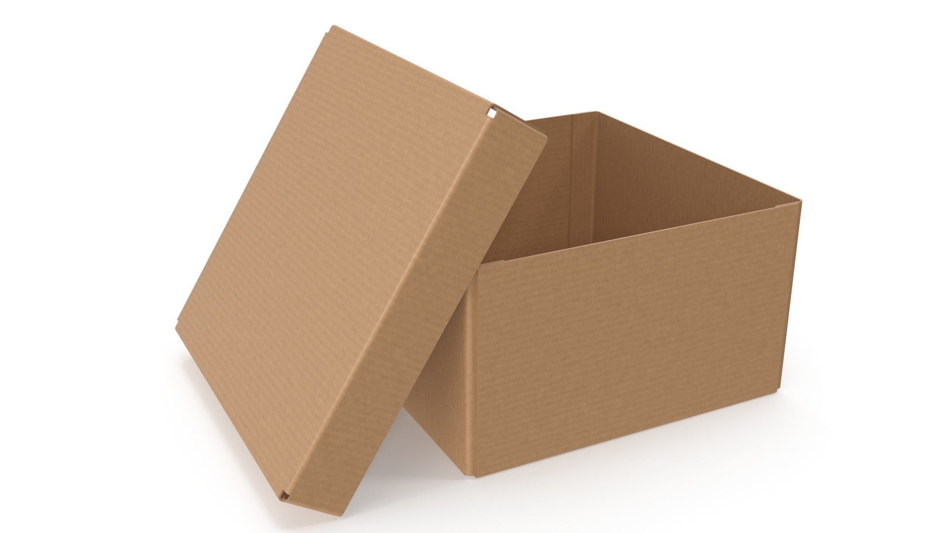 Cardboard box 07 3D model_6
