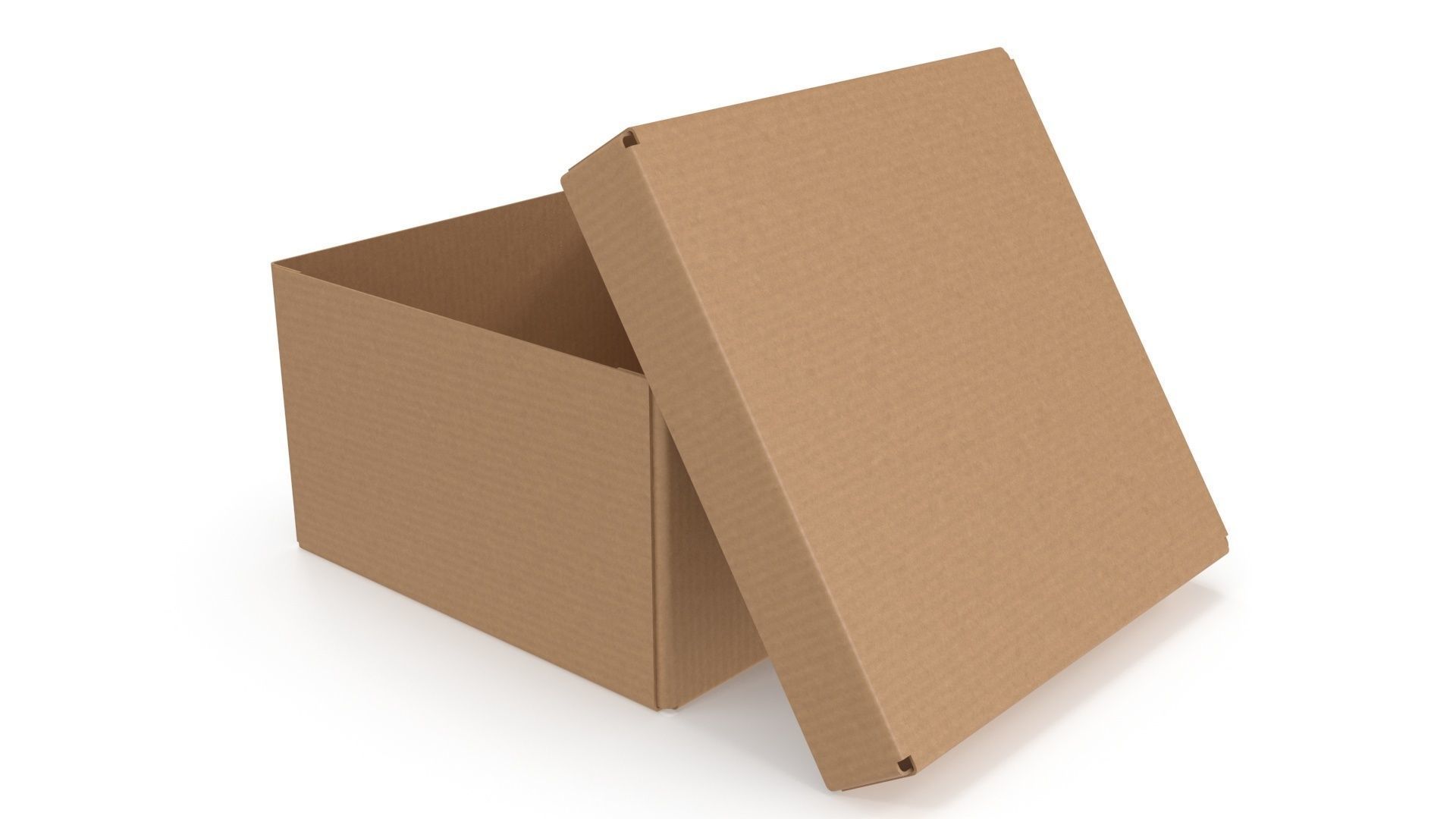 Cardboard box 07 3D model_4