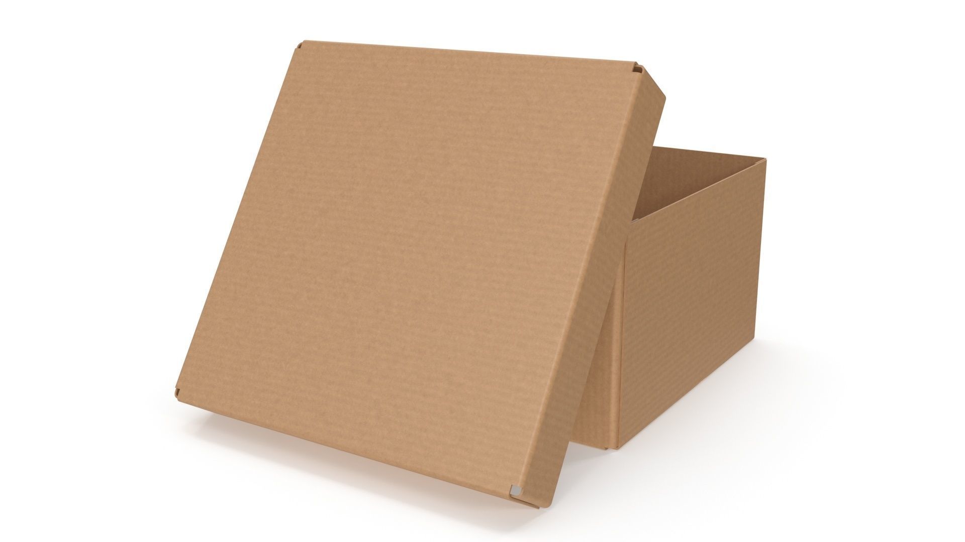 Cardboard box 07 3D model_5