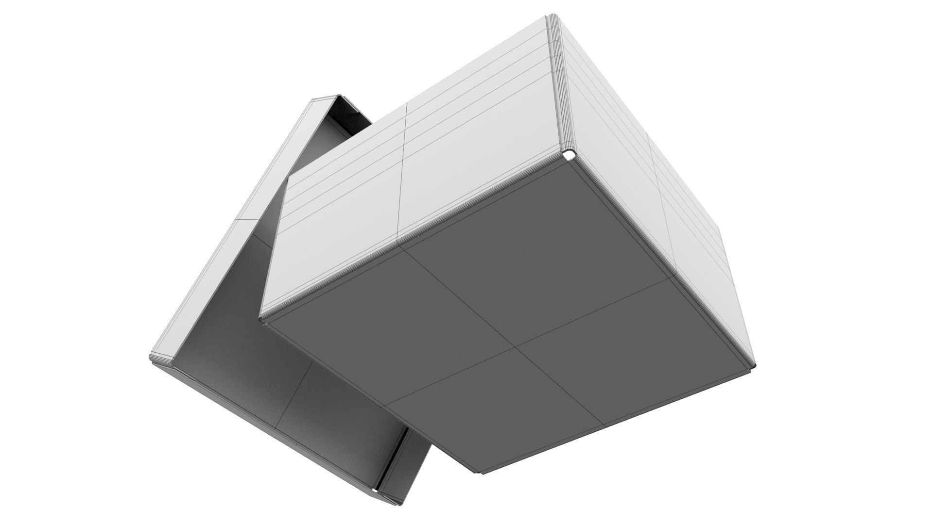 Cardboard box 07 3D model_14