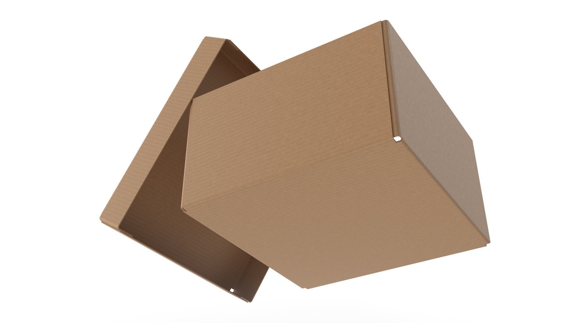 Cardboard box 07 3D model_8