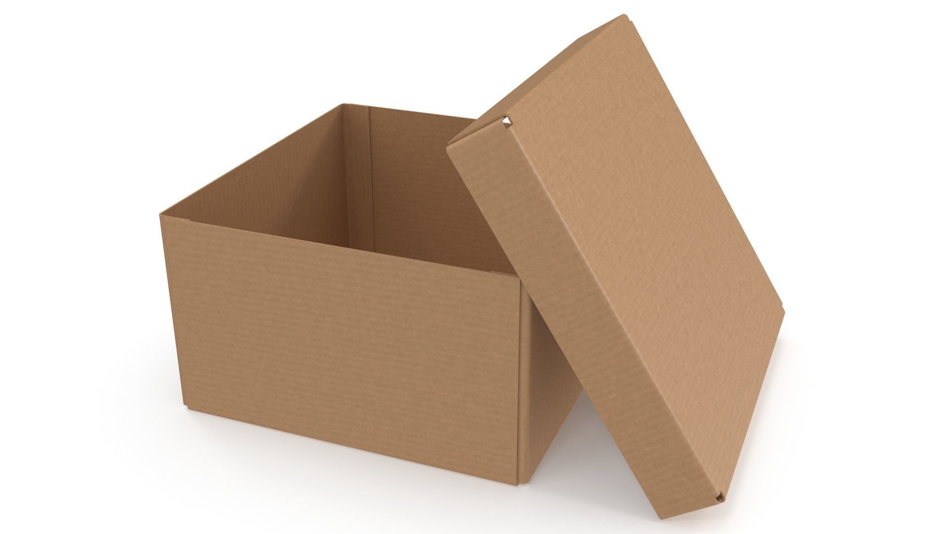 Cardboard box 07 3D model_3