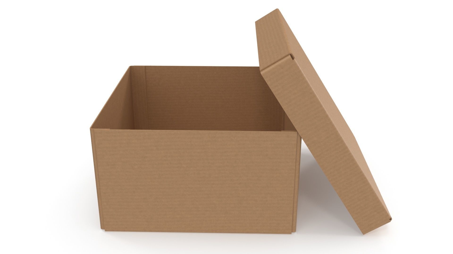Cardboard box 07 3D model_2