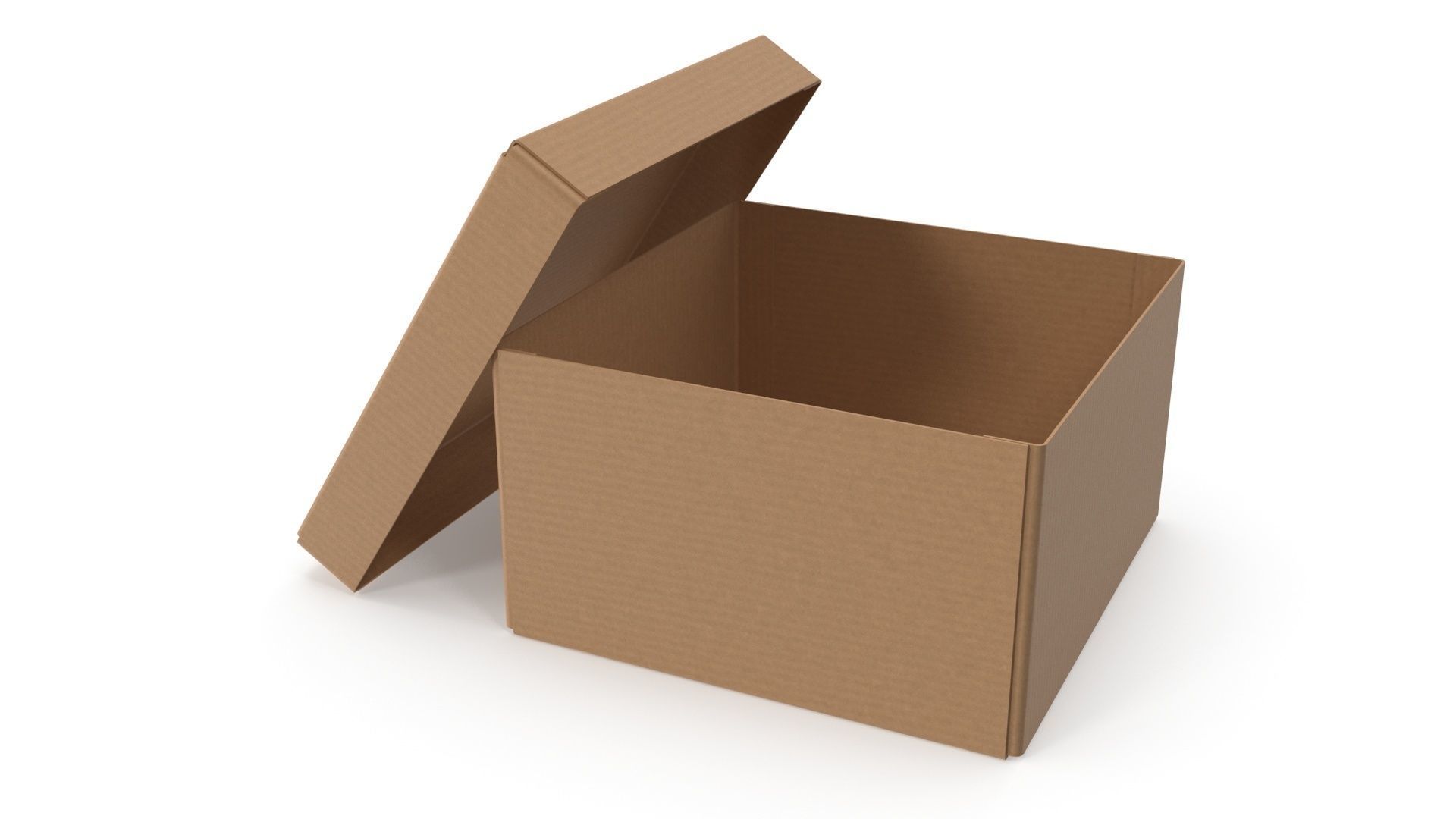 Cardboard box 07 3D model_7