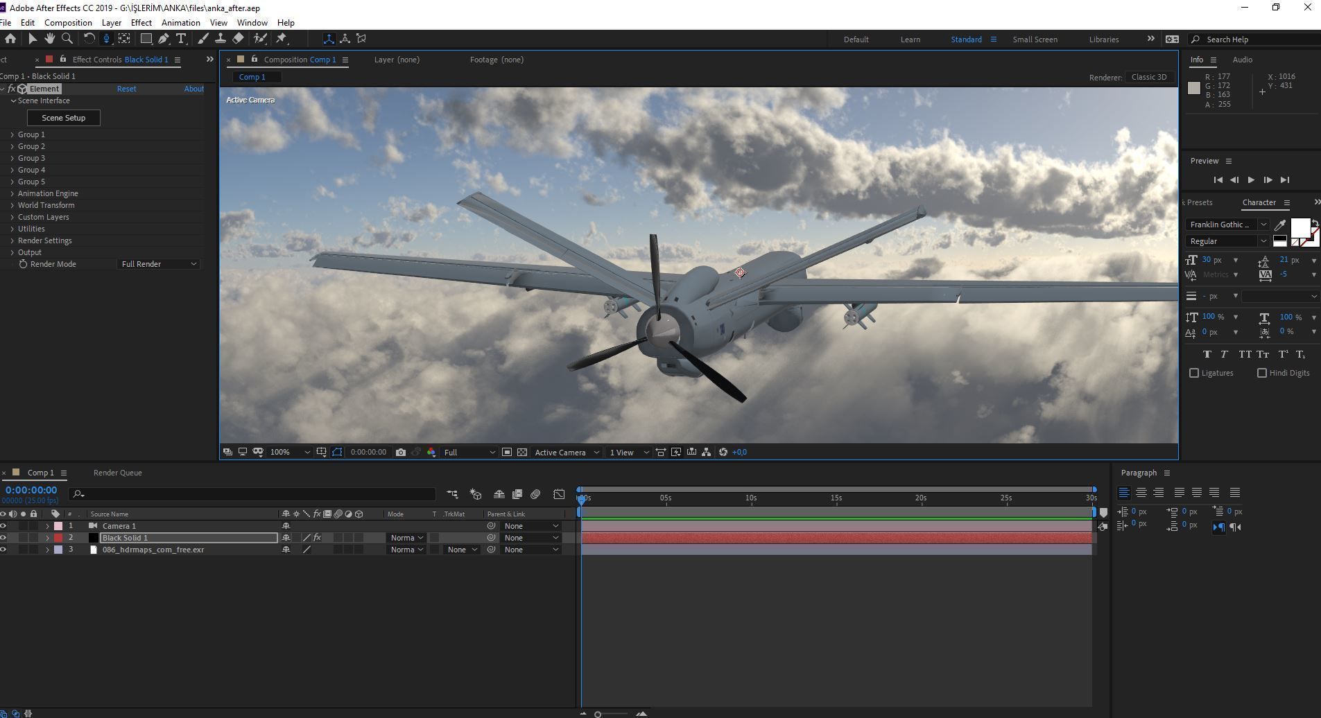 IHA - UAV ANKA-B-  TAI TUSAS 3D model_23