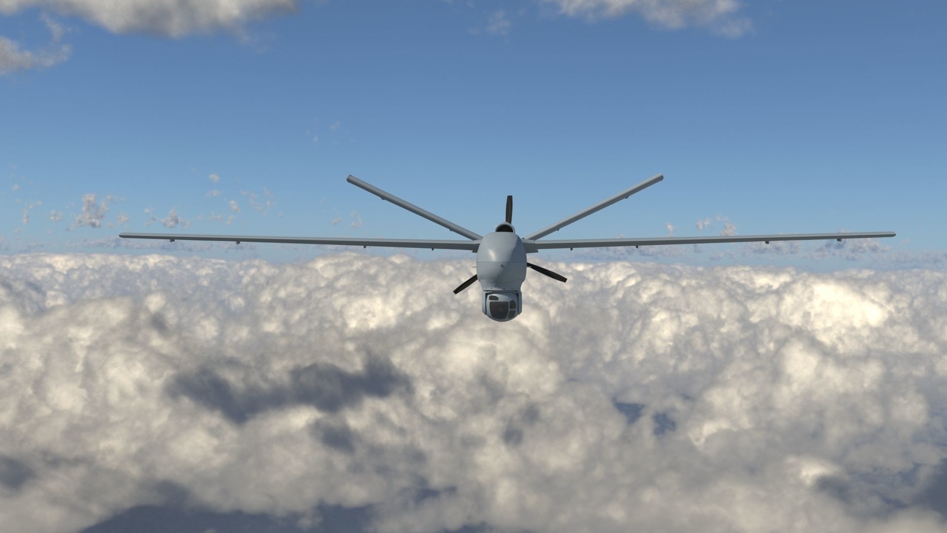 IHA - UAV ANKA-B-  TAI TUSAS 3D model_11