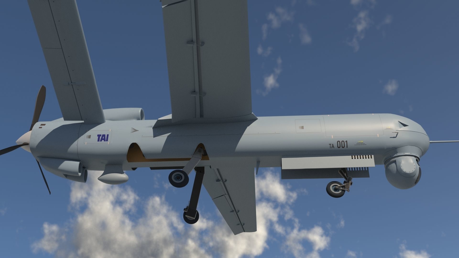 IHA - UAV ANKA-B-  TAI TUSAS 3D model_10