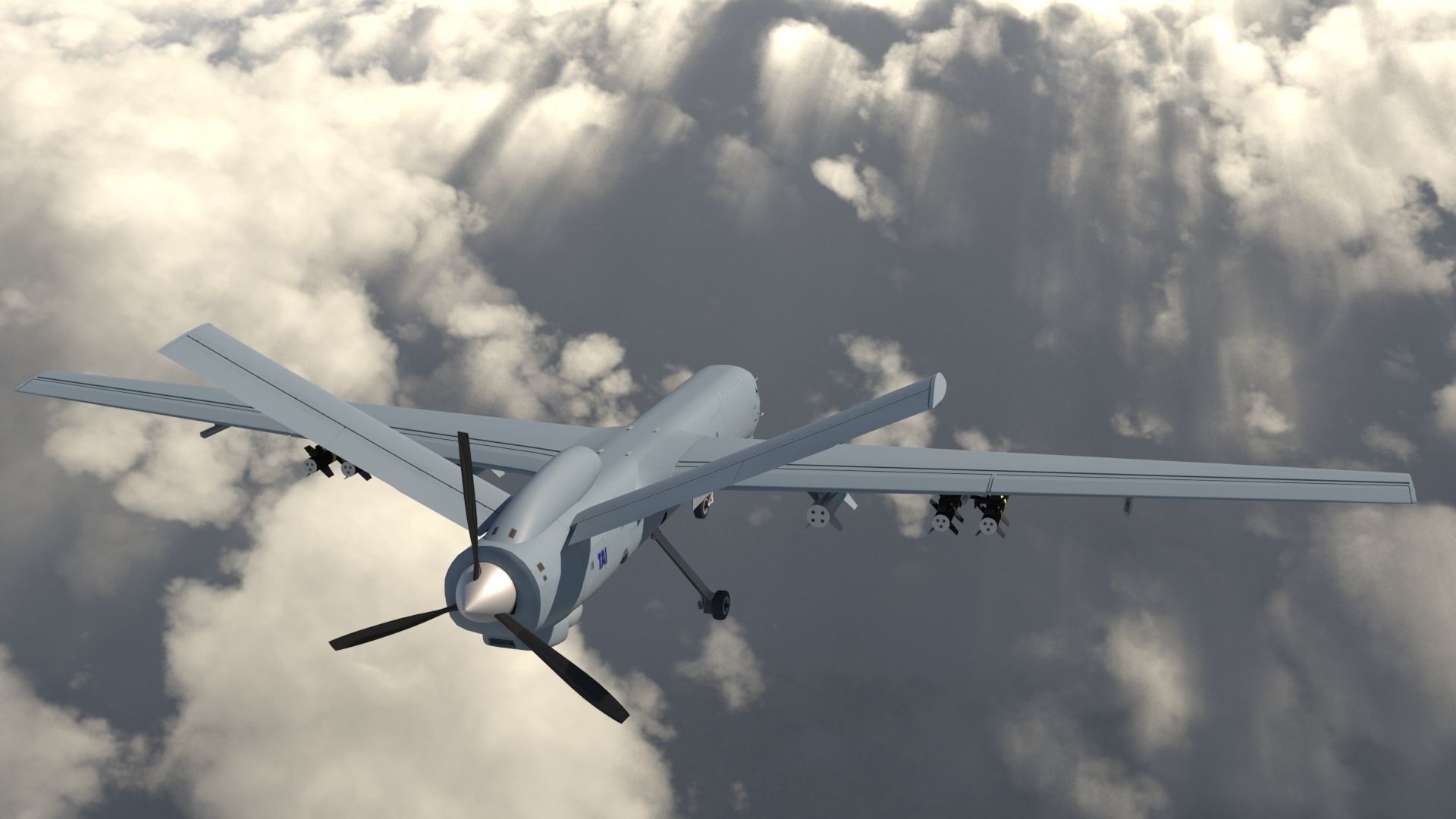 IHA - UAV ANKA-B-  TAI TUSAS 3D model_20