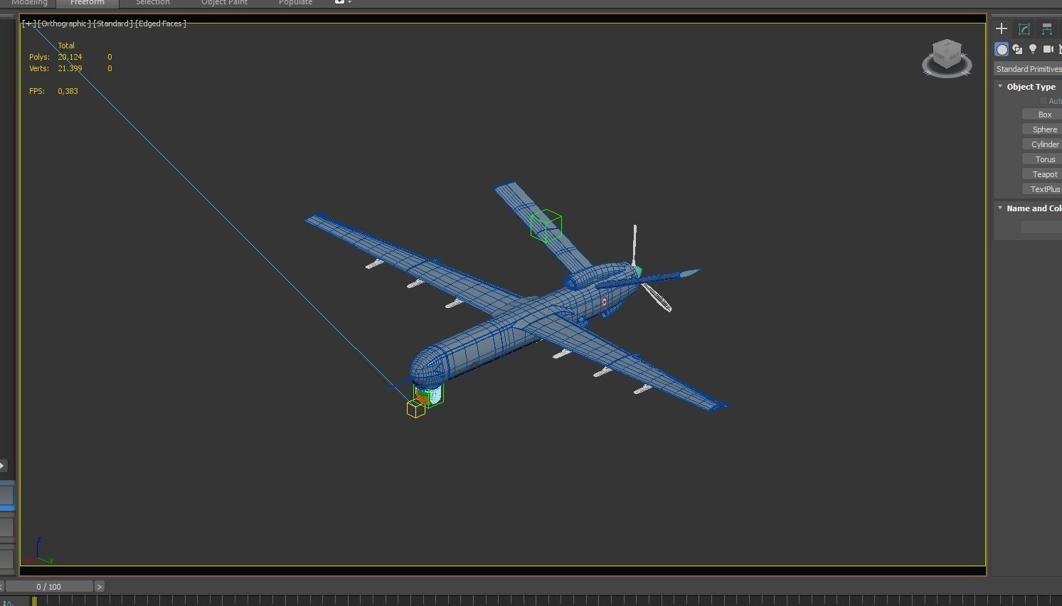 IHA - UAV ANKA-B-  TAI TUSAS 3D model_25