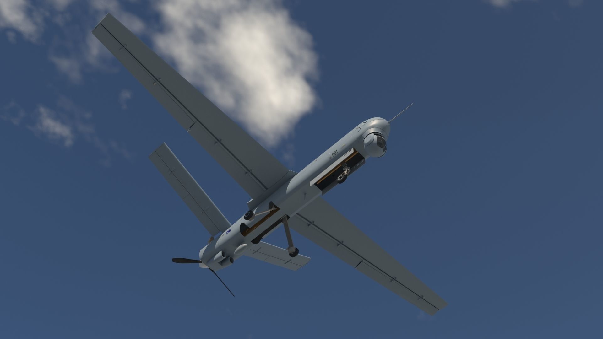IHA - UAV ANKA-B-  TAI TUSAS 3D model_8