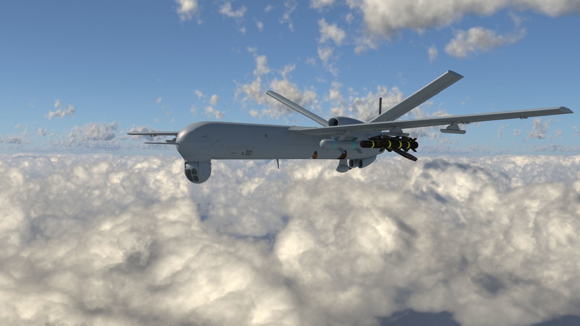 IHA - UAV ANKA-B-  TAI TUSAS 3D model_15
