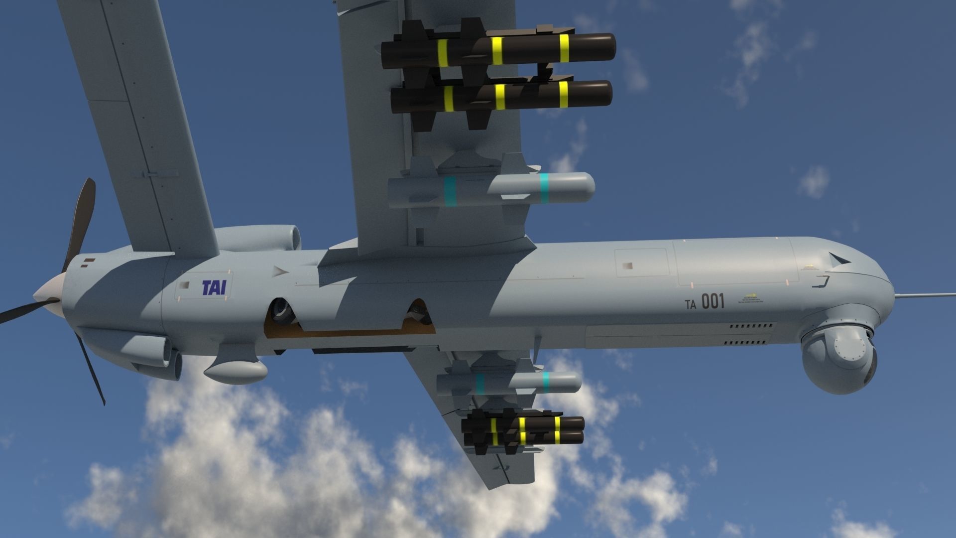 IHA - UAV ANKA-B-  TAI TUSAS 3D model_13
