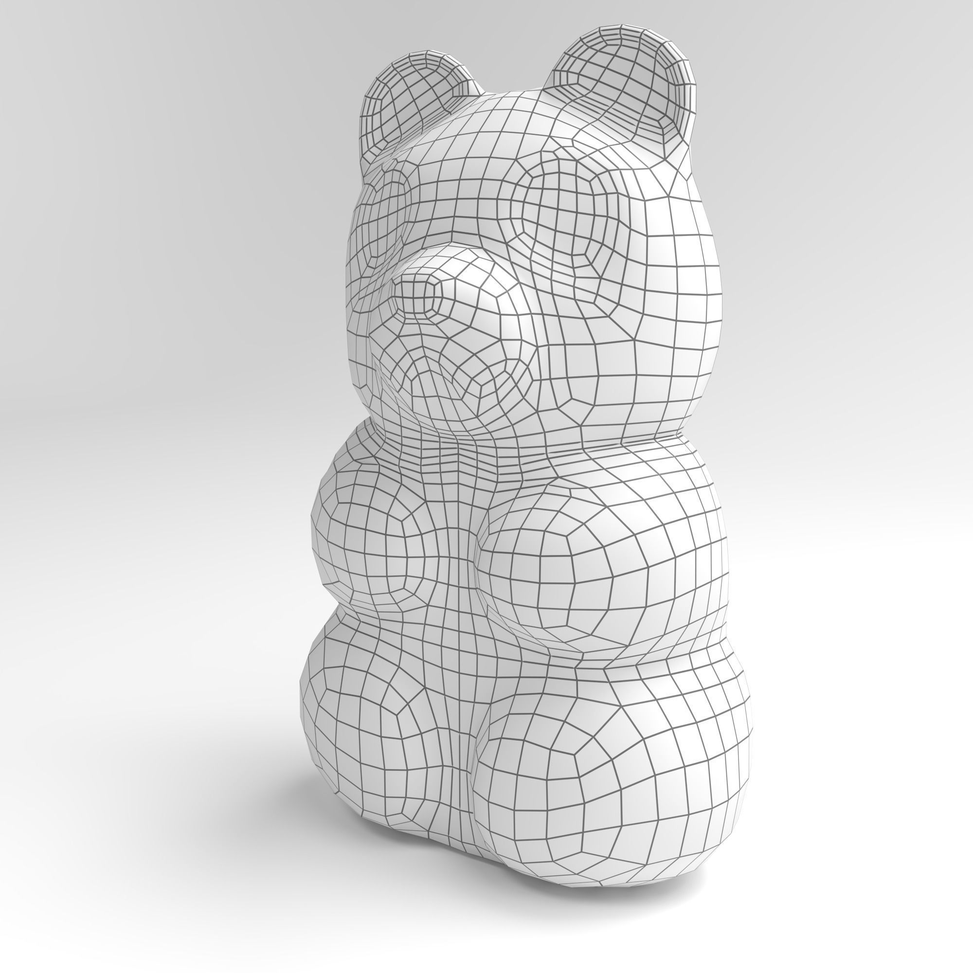 GUMMY BEAR Low-poly 3D model_4