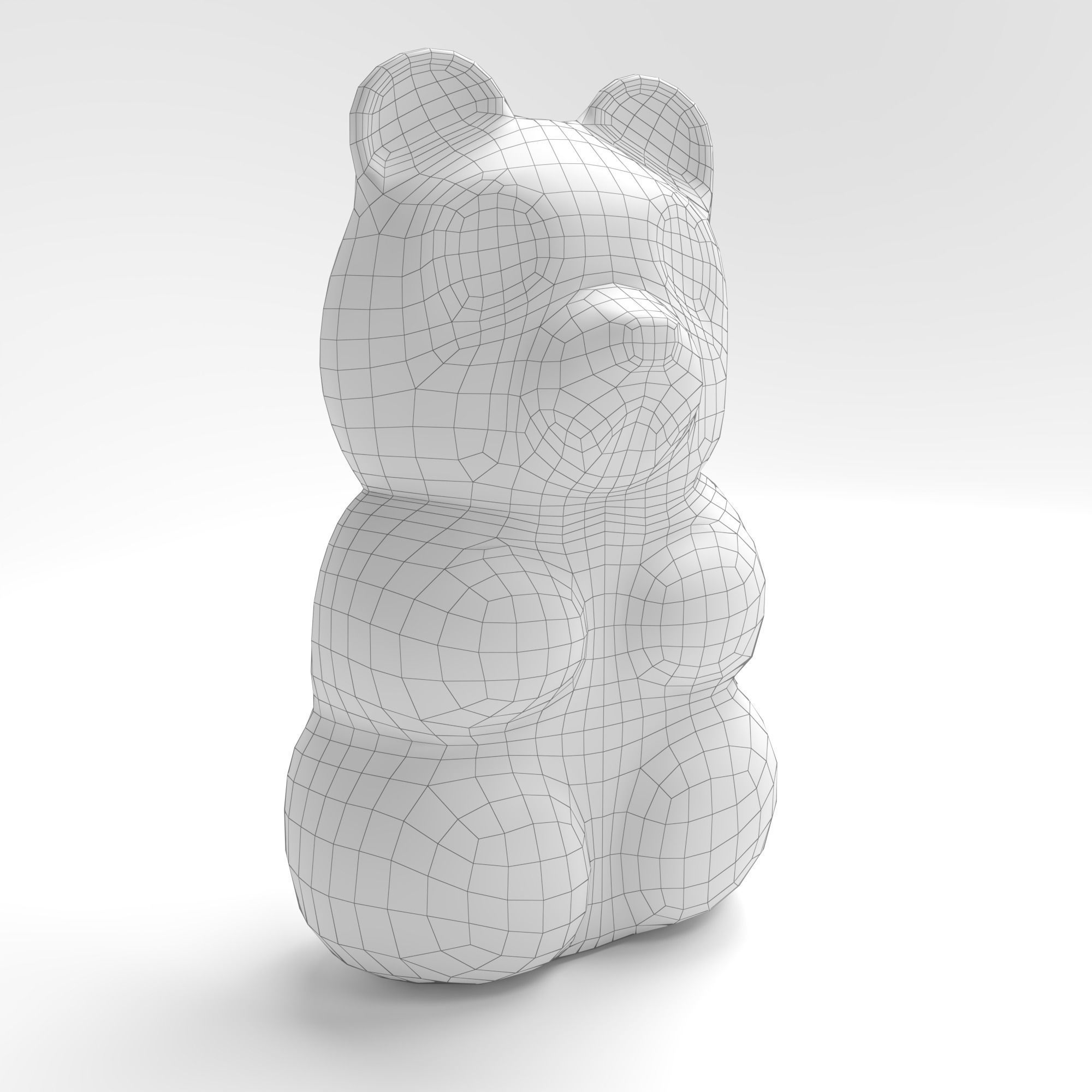 GUMMY BEAR Low-poly 3D model_5