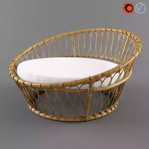 outdoor rattan armchair