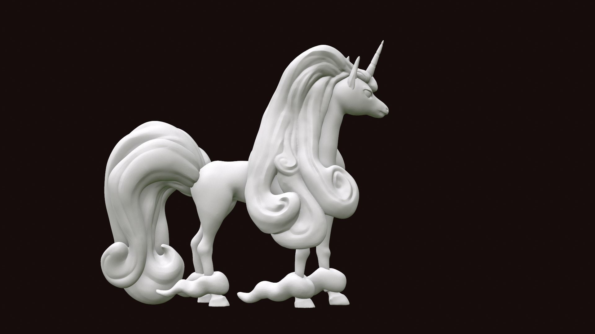 Rapidash Galar 3D model fan Pokemon 3D print model_3