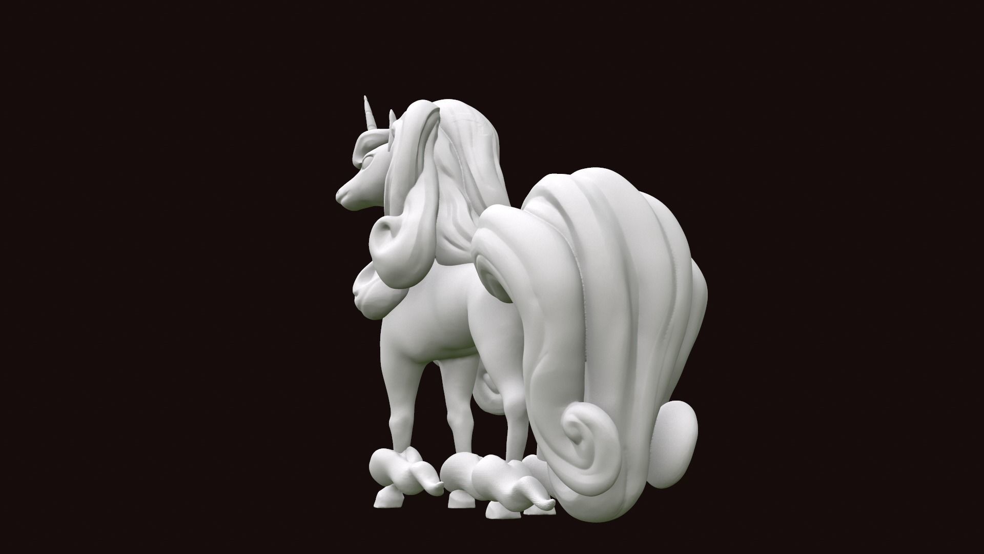 Rapidash Galar 3D model fan Pokemon 3D print model_6
