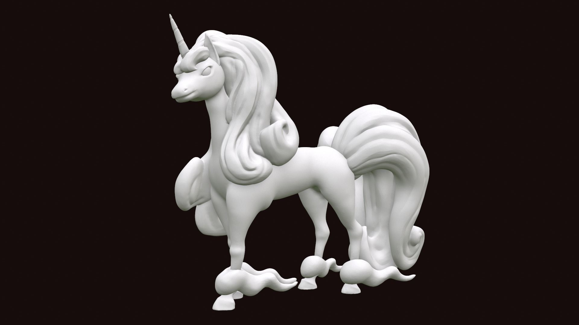 Rapidash Galar 3D model fan Pokemon 3D print model_1