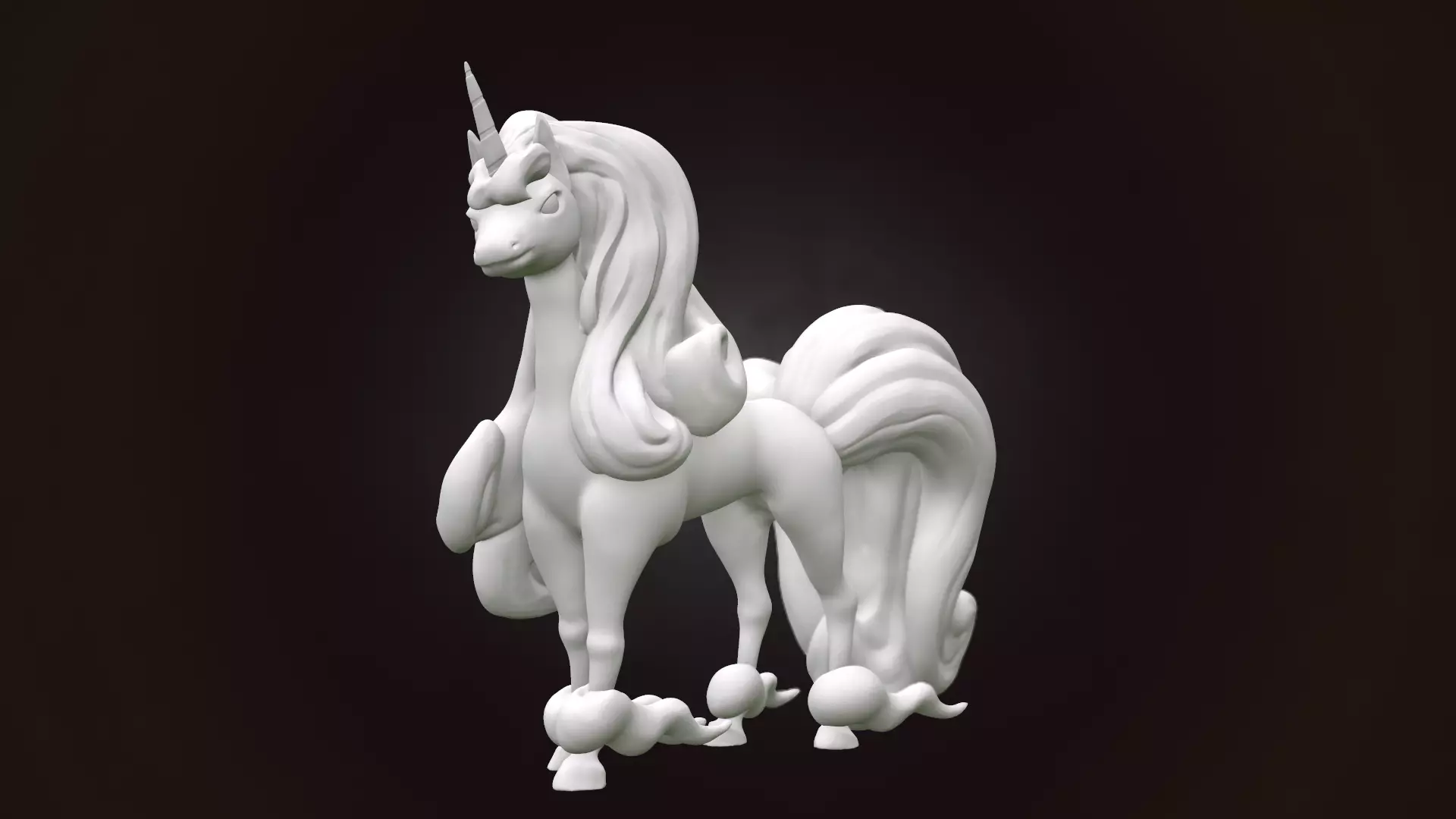 Rapidash Galar 3D model fan Pokemon 3D print model_0