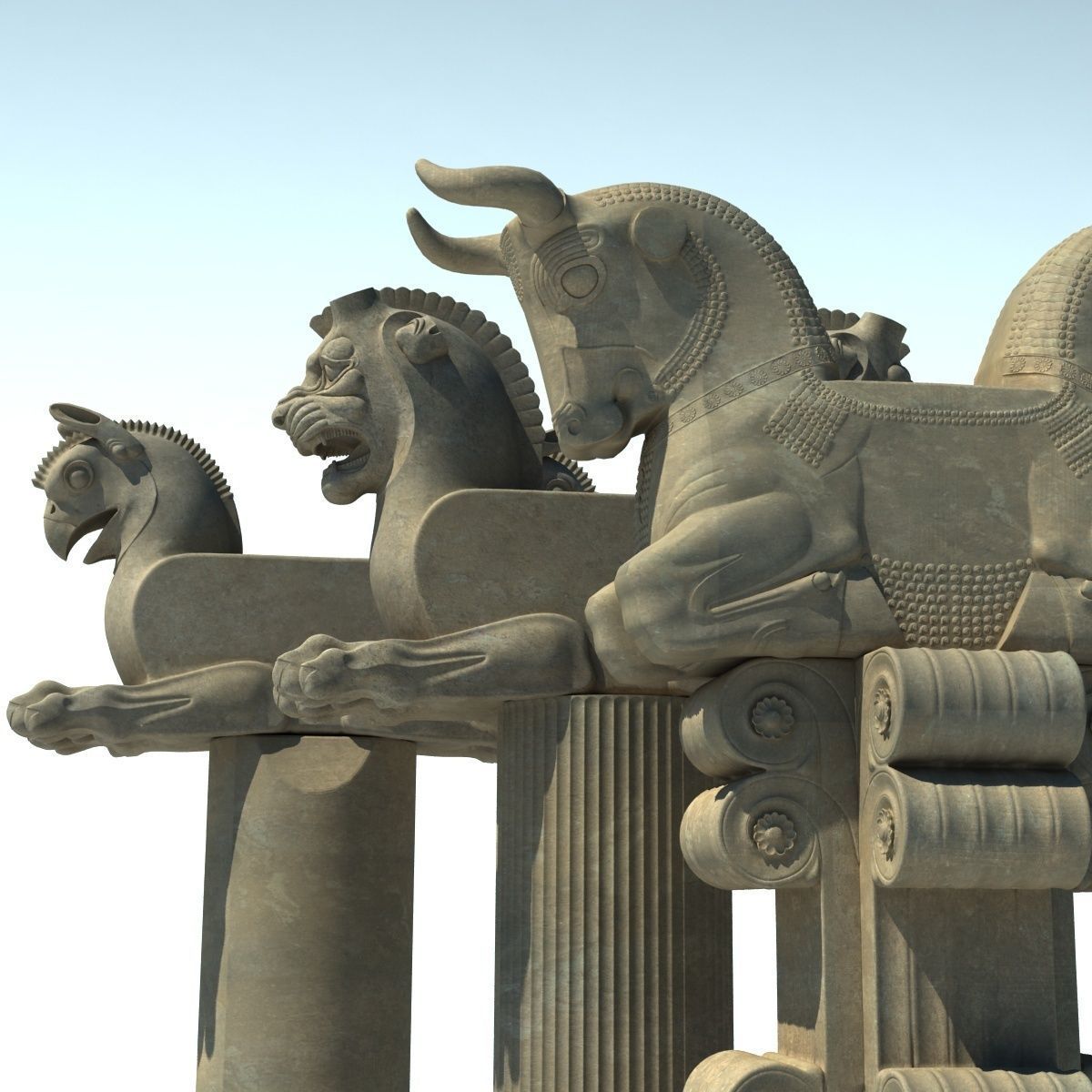 capital Iran Persepolis  3D model_2