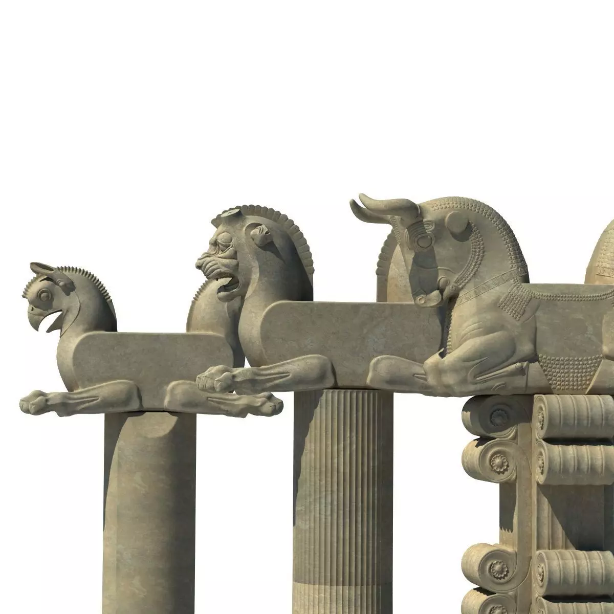 capital Iran Persepolis  3D model_0