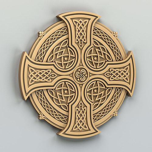 Round rosette 037 Celtic 3D model