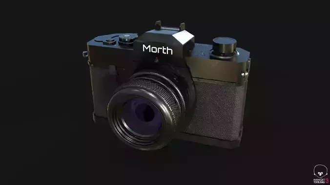 Mirrorless Camera Low-poly 3D model