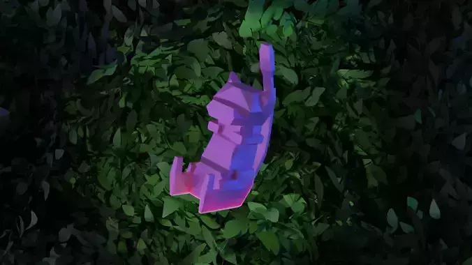 Mew Pokemon low poly