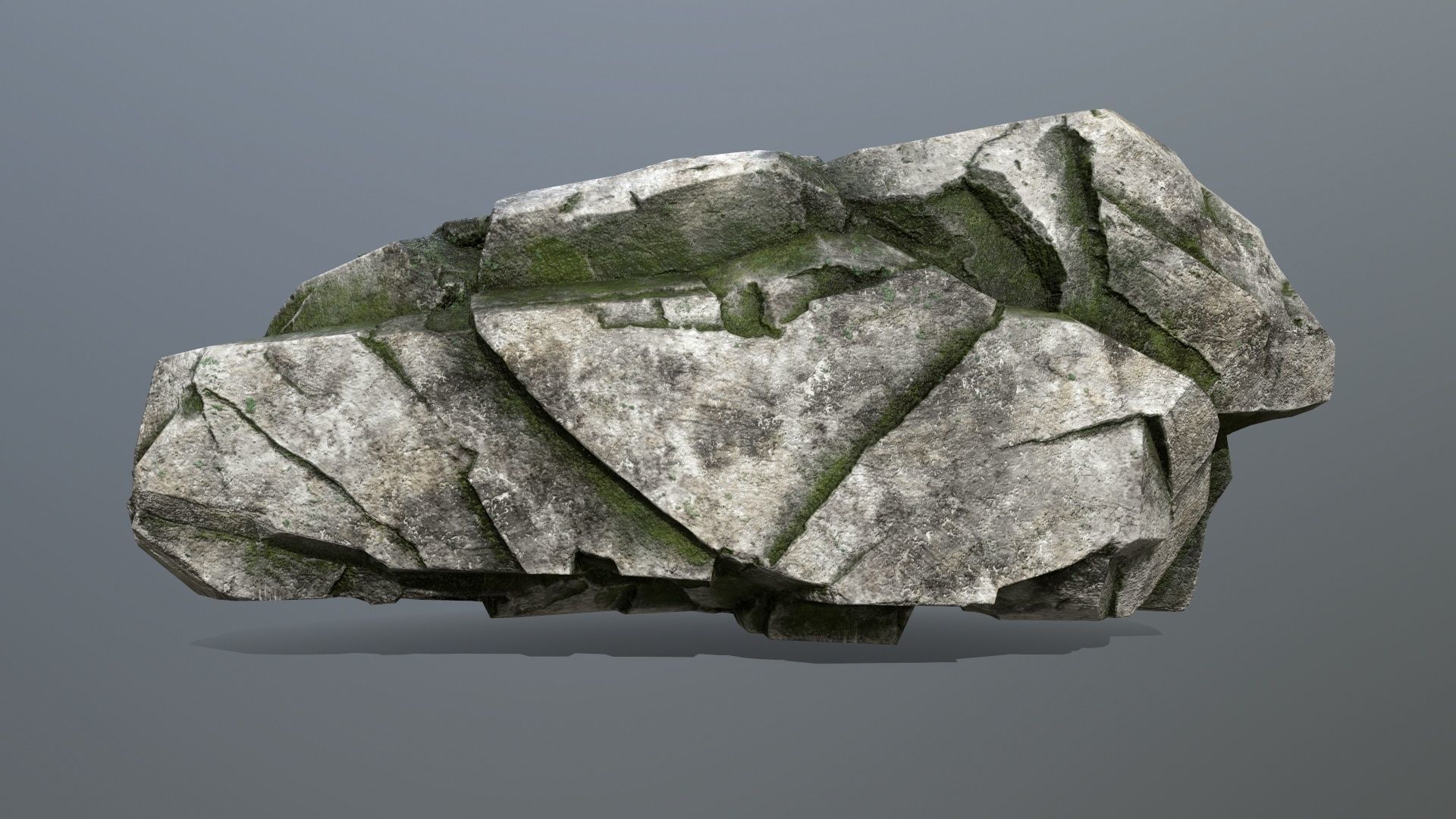 rocks rock Low-poly 3D model_15