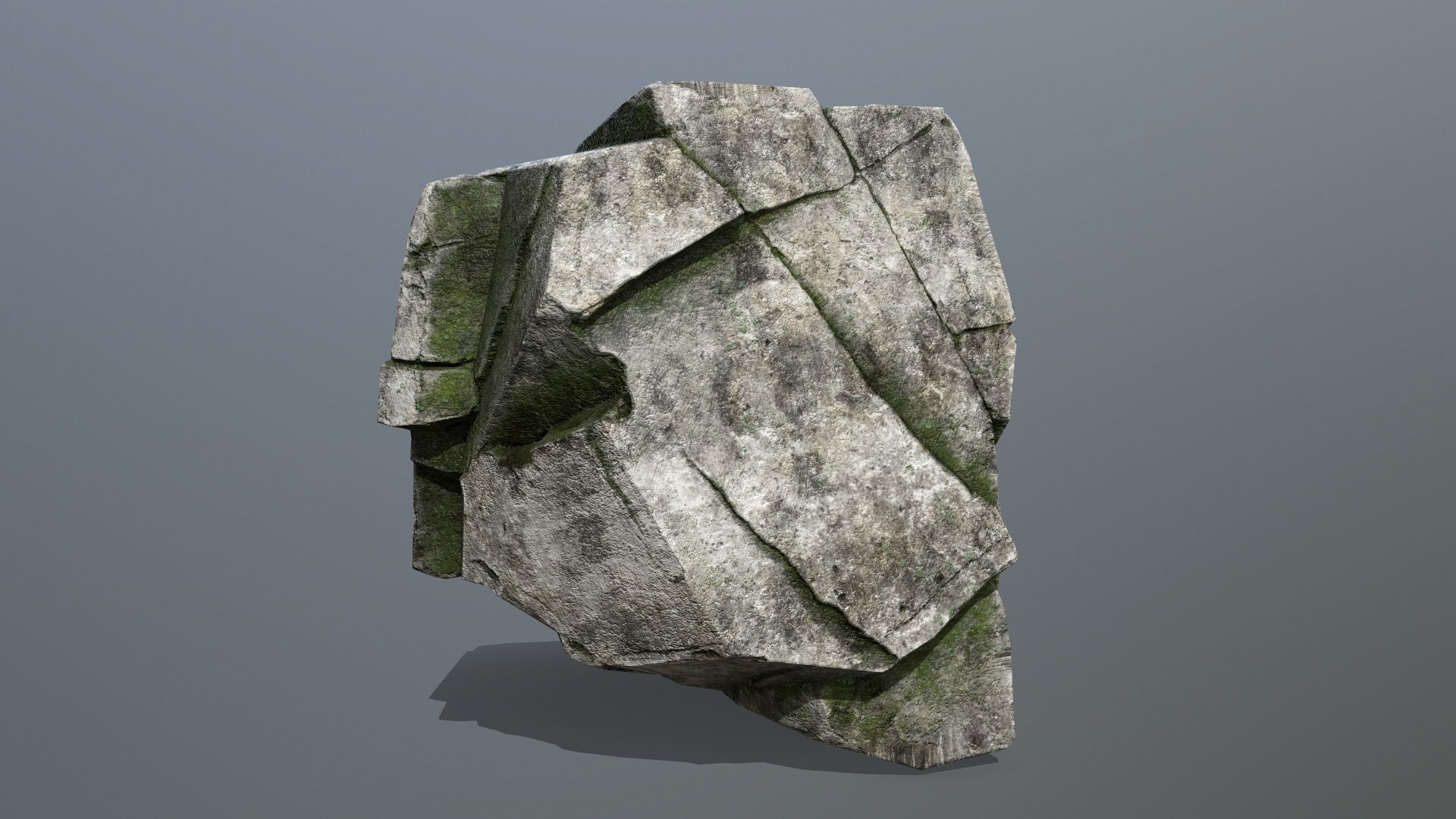 rocks rock Low-poly 3D model_17