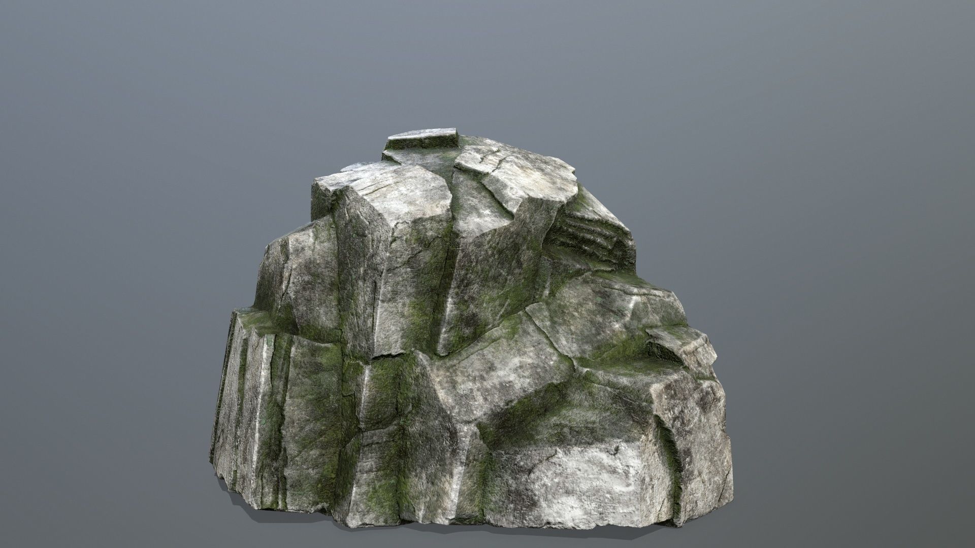 rocks rock Low-poly 3D model_20