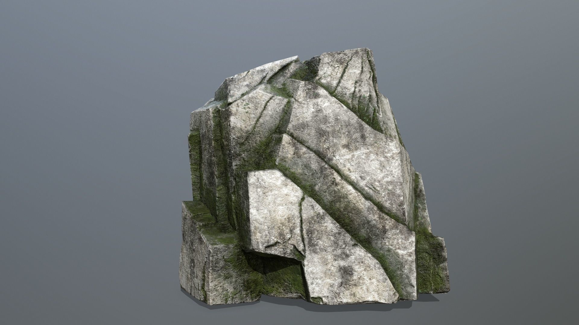 rocks rock Low-poly 3D model_19