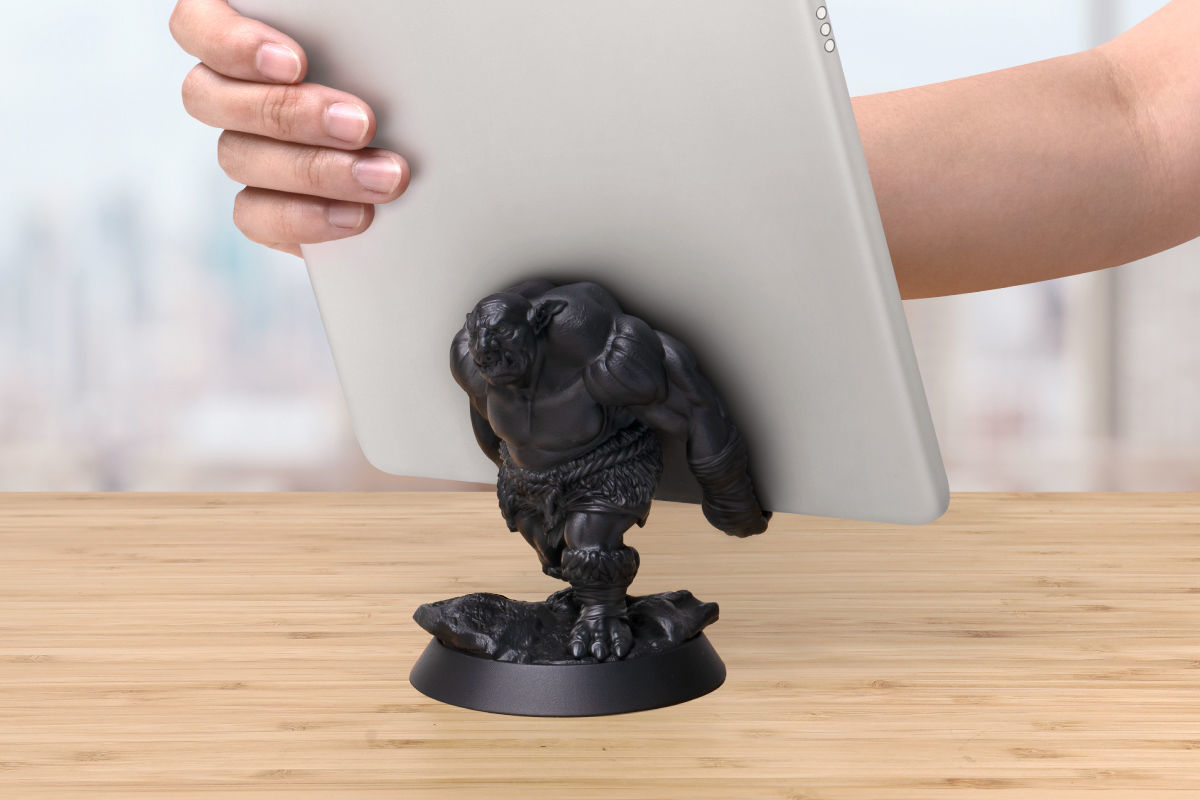 Troll Tablet Support Free STL Free 3D print model_7