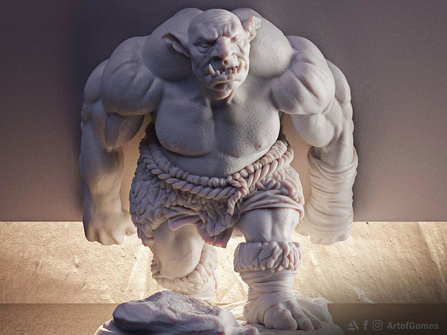 Troll Tablet Support Free STL Free 3D print model_0
