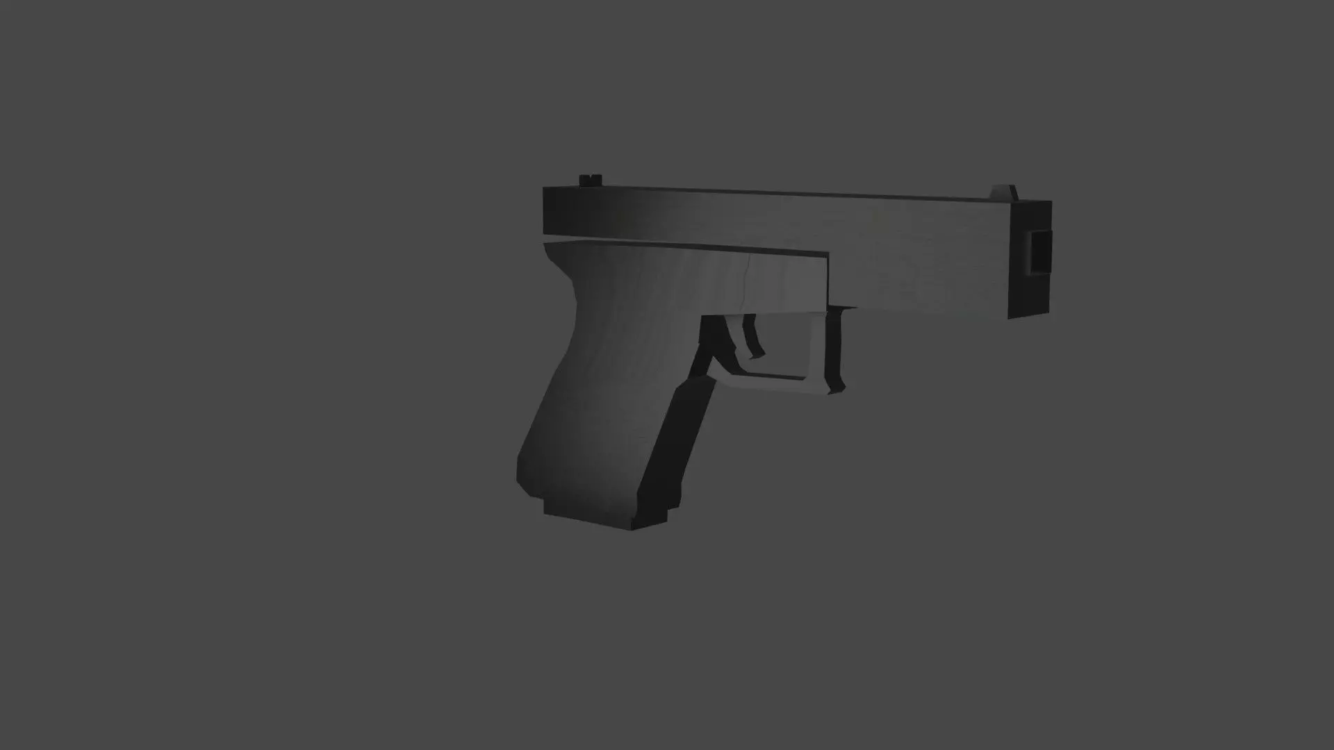 Glock 3D LOW POLY MODEL gun 3D model