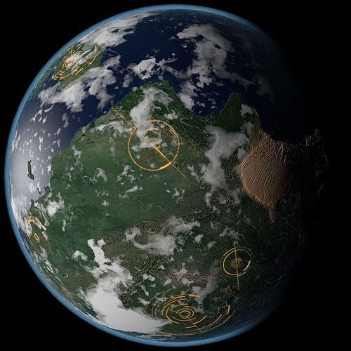 Terran Planet 01 Free 3D model