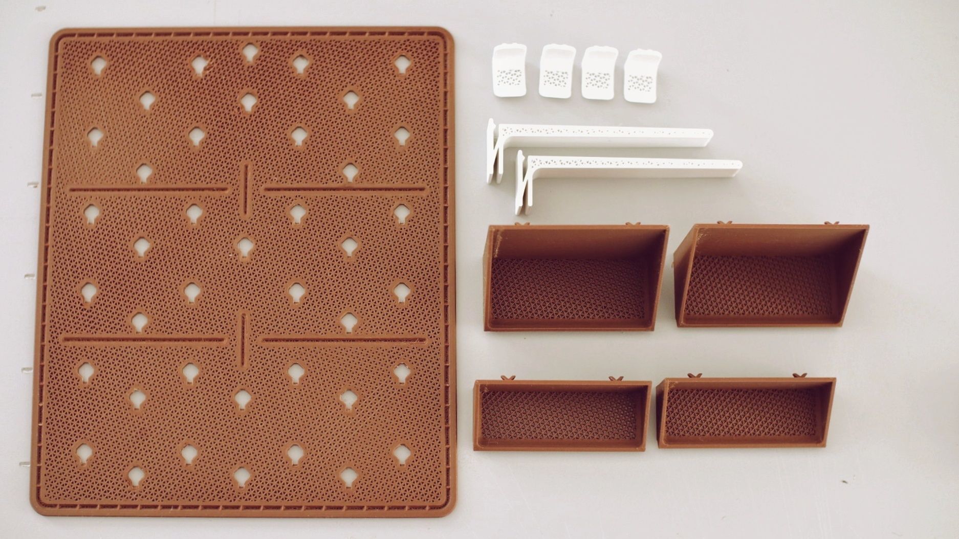 Modular pegboard organizer 3D model 3D printable CGTrader