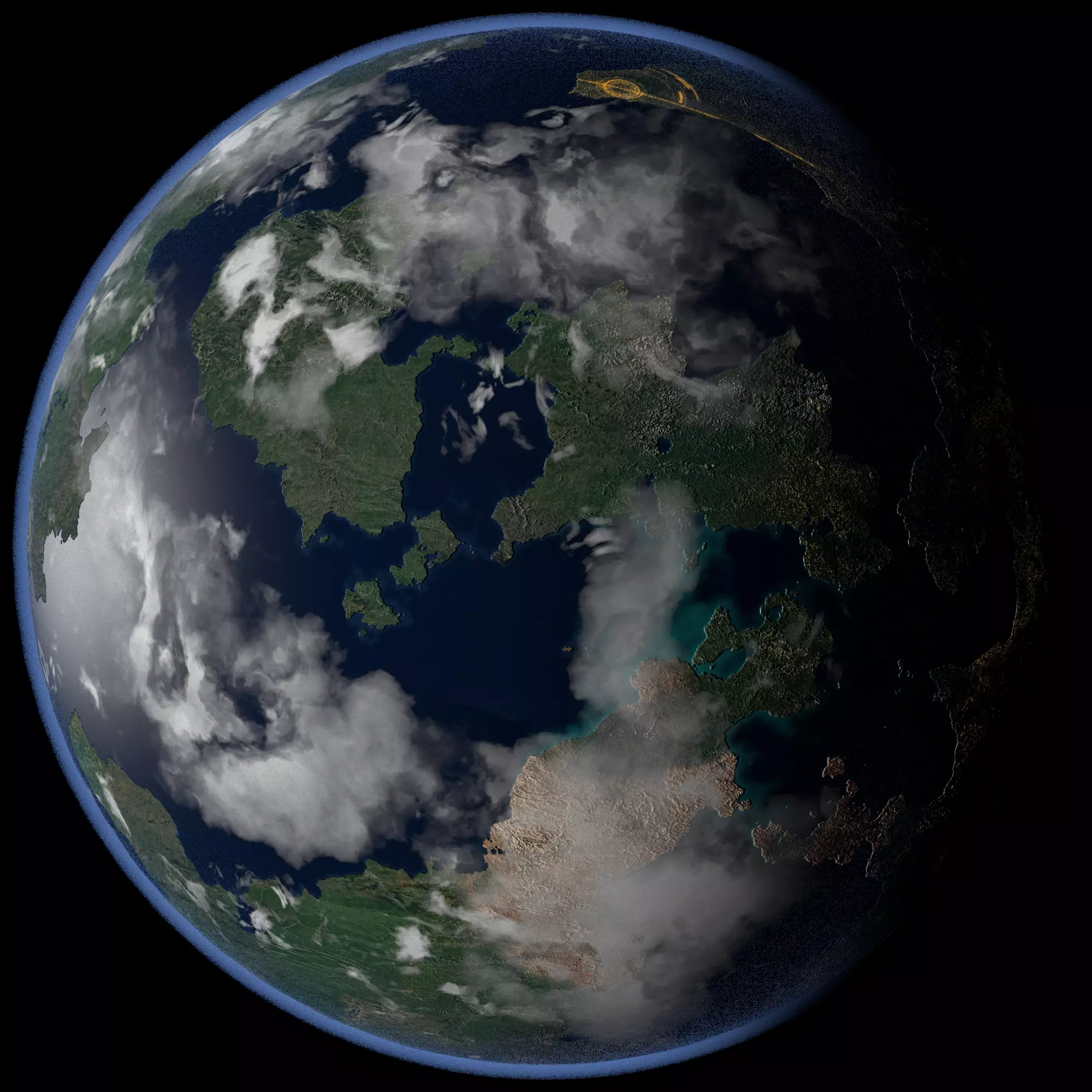 Terran Planet 04 Free 3D model