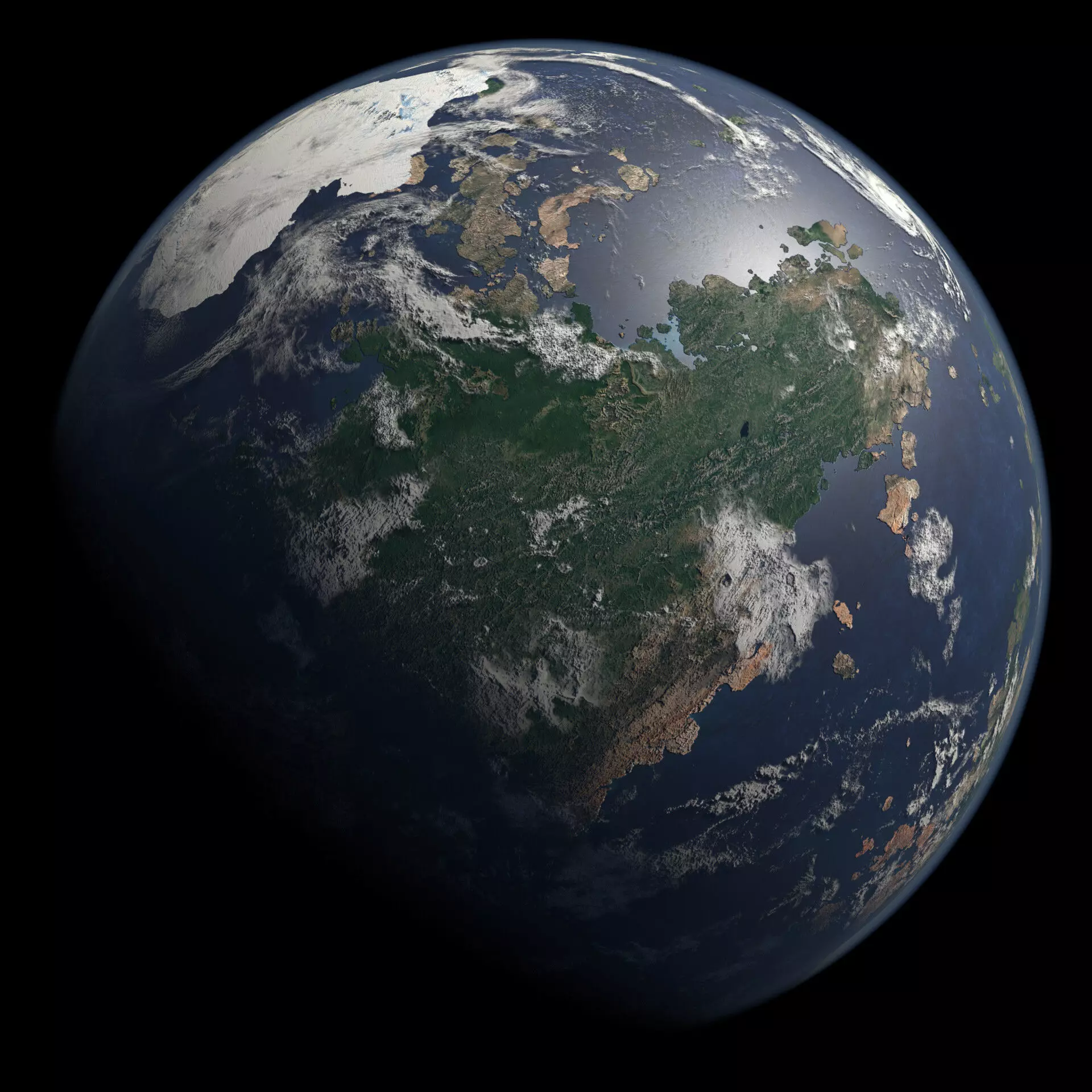 Terran Planet 05 Free 3D model