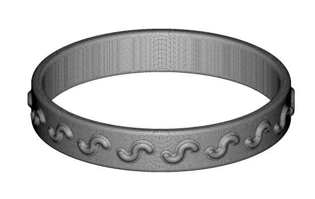 Classic Fashion Bangle 3D print model_2