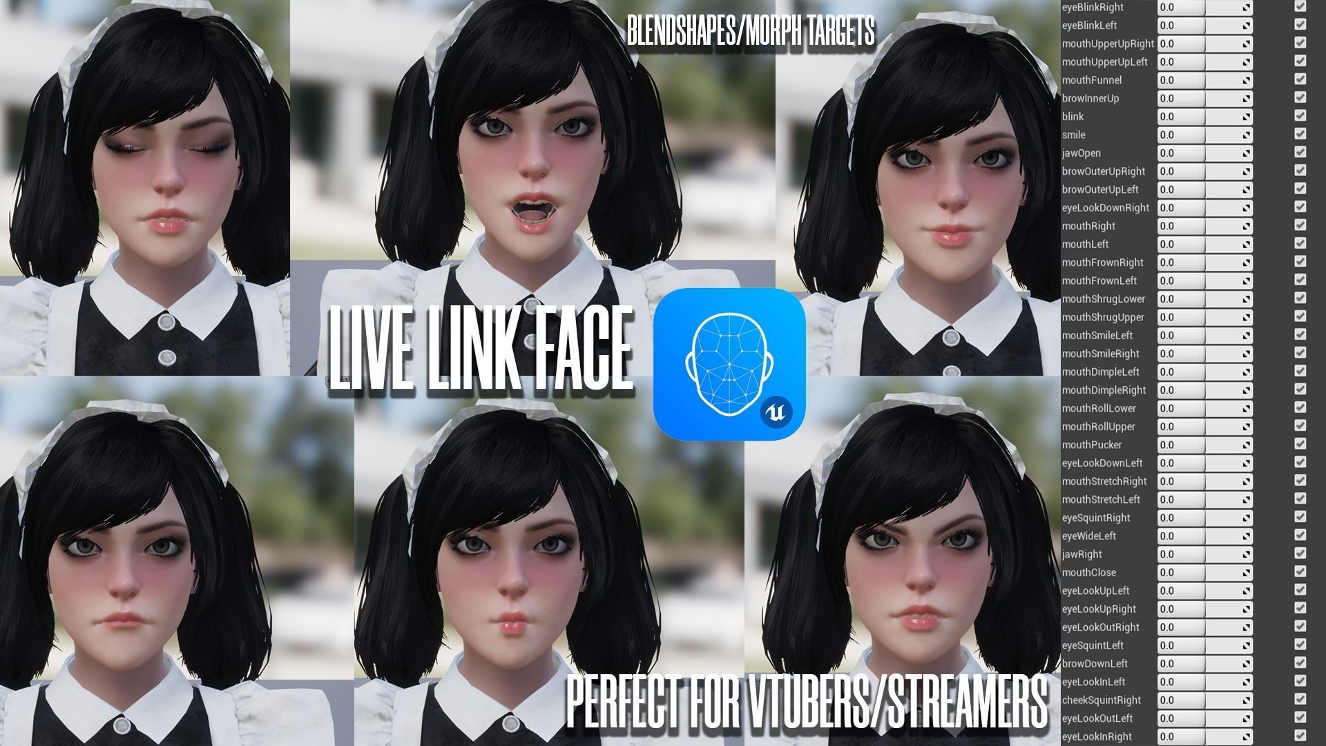 Maid - Game Ready Low-poly 3D model_9