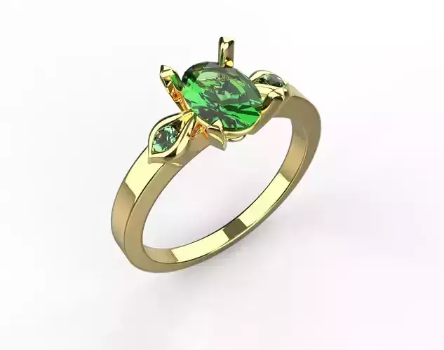 peridot engagement ring