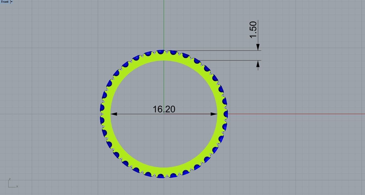  Beautiful ring with diamonds 3D print model_5