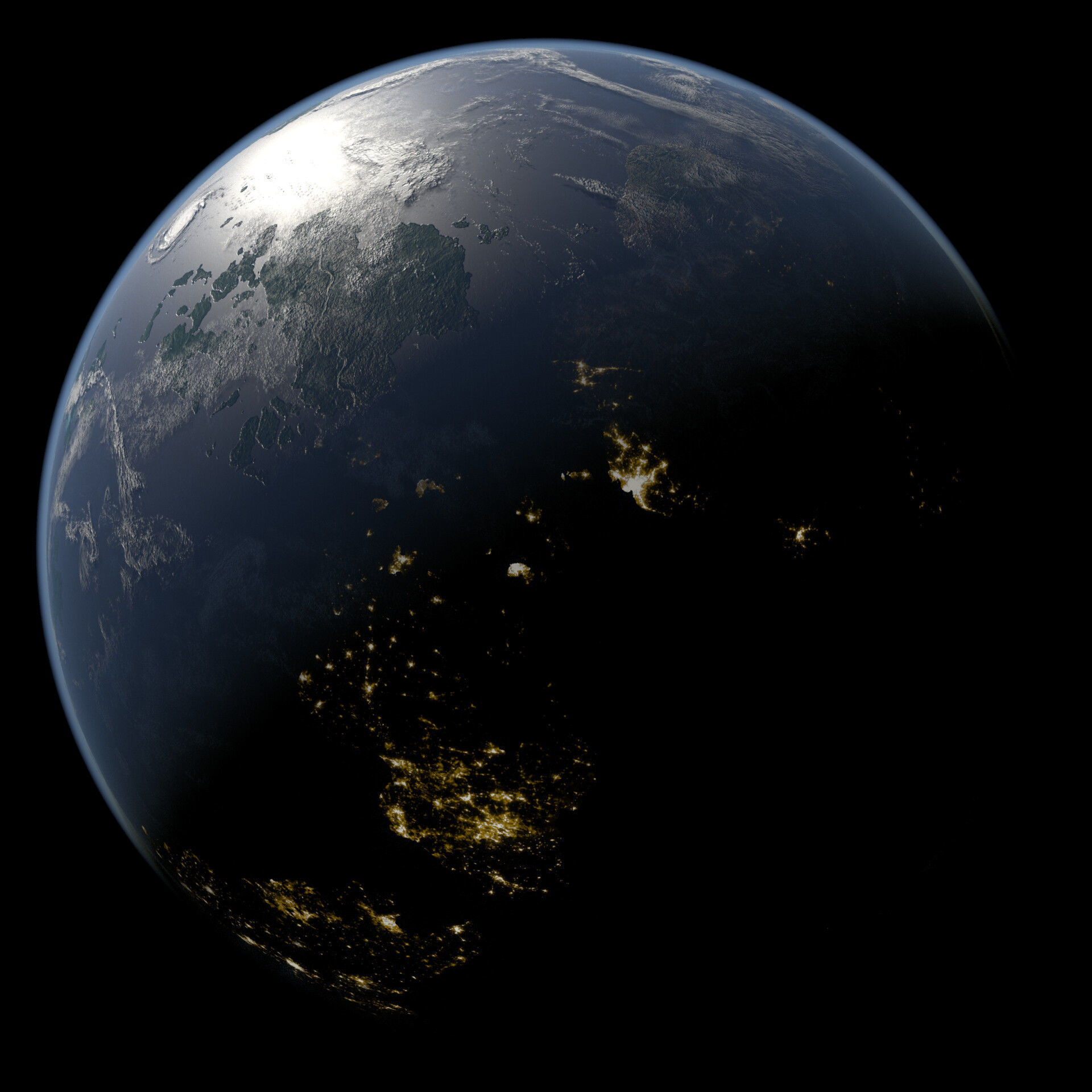 Terran Planet 08 Free 3D model_3