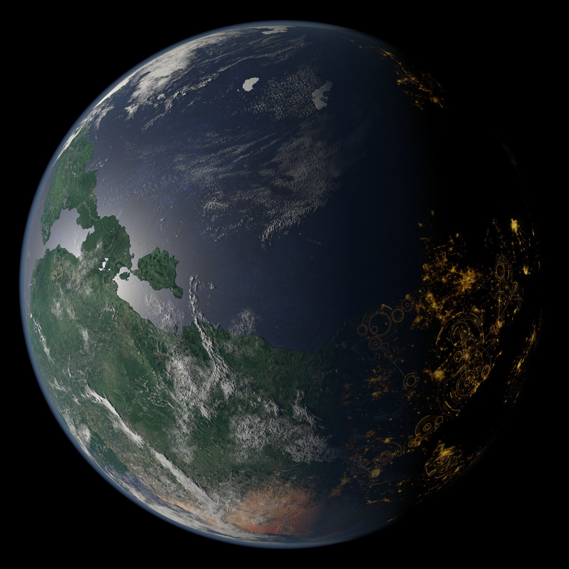 Terran Planet 08 Free 3D model_1