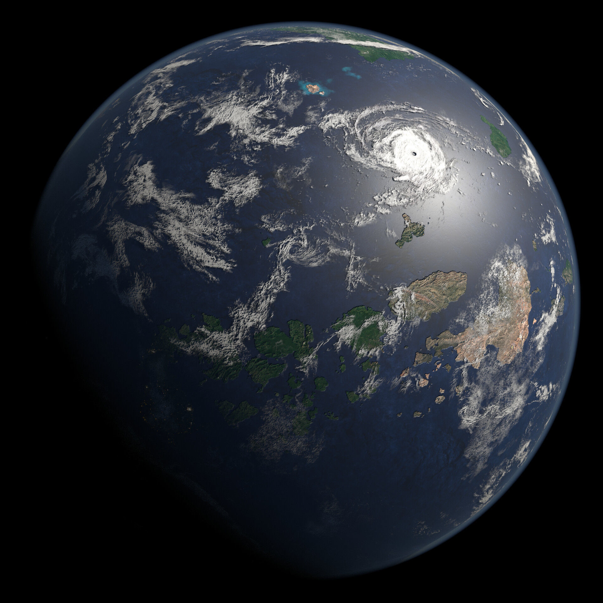 Terran Planet 08 Free 3D model_2