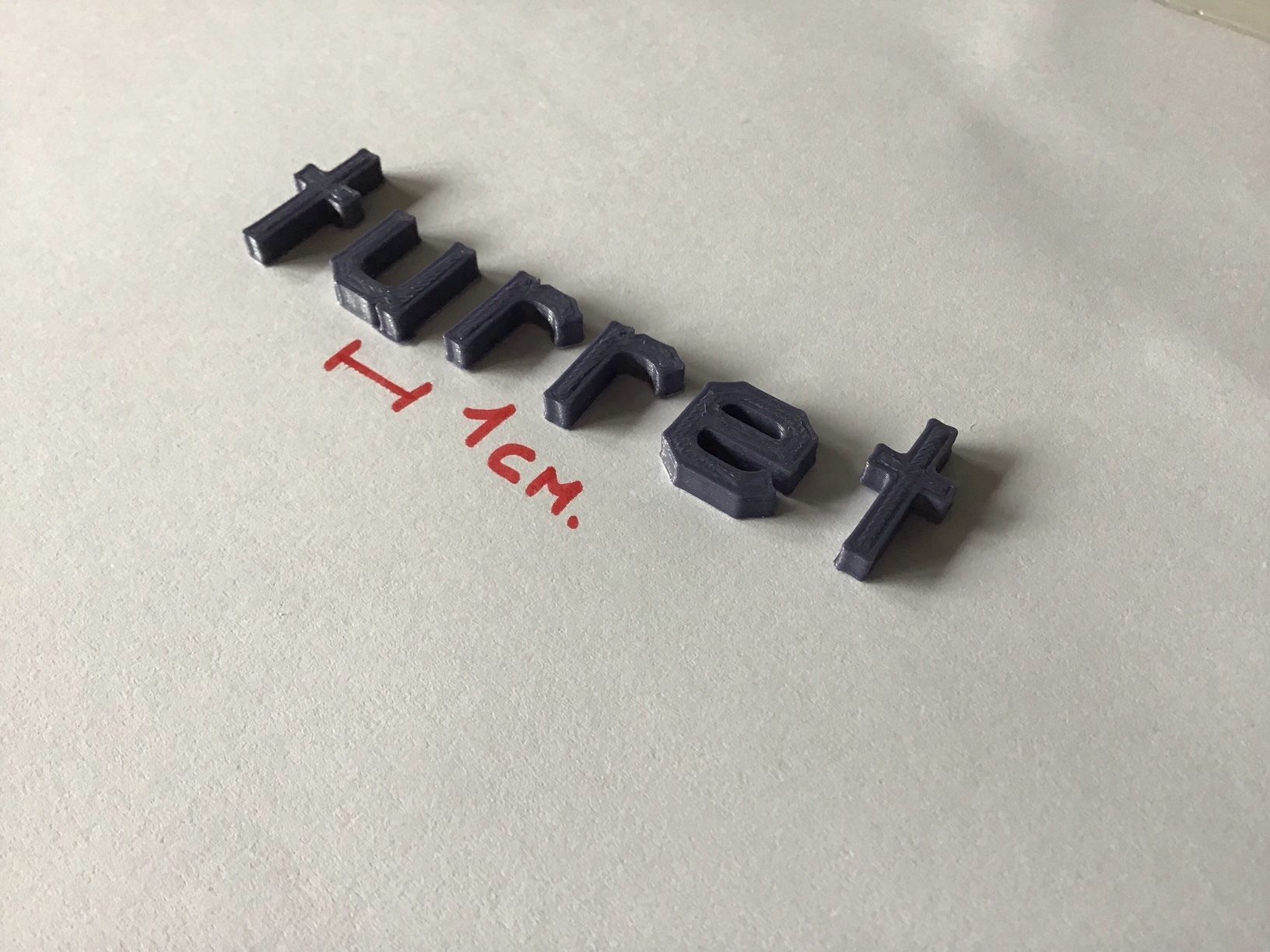 TURRET uppercase and lowercase 3D Letters STL FILE 3D print model_7